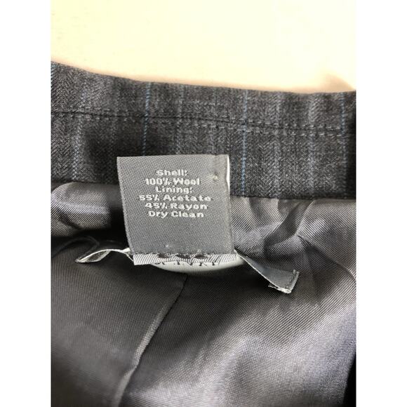 Ann Taylor Women Jacket 6 Long Sleeve Lapel Notch Blazer Gray Clueless Preppy - Picture 7 of 9